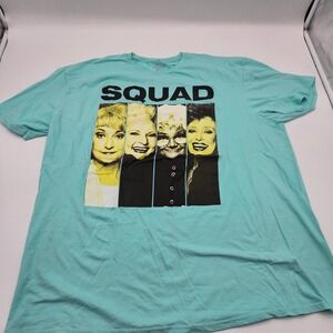 The Golden Girls Squad Graphic T Shirt Aqua Blue XXXL 3XL ABC Studios